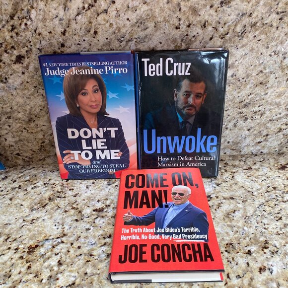 Book Lot of 3 Judge Jeanine, Ted Cruz & Joe Concha H/C - Picture 1 of 5